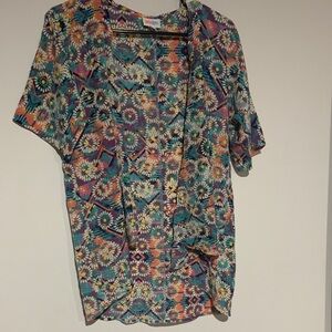 LuLaRoe Colorful Floral Bianka Cardigan